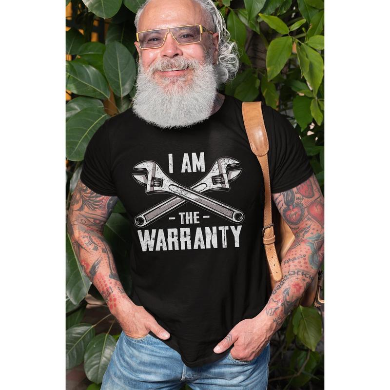 Men's Mechanic Shirt Funny Mechanic Tee Shirt Im The Warranty Shirt Auto Mechanic Gifts Car Mechanic T-Shirt Fathers Day Shirt For Dad Him