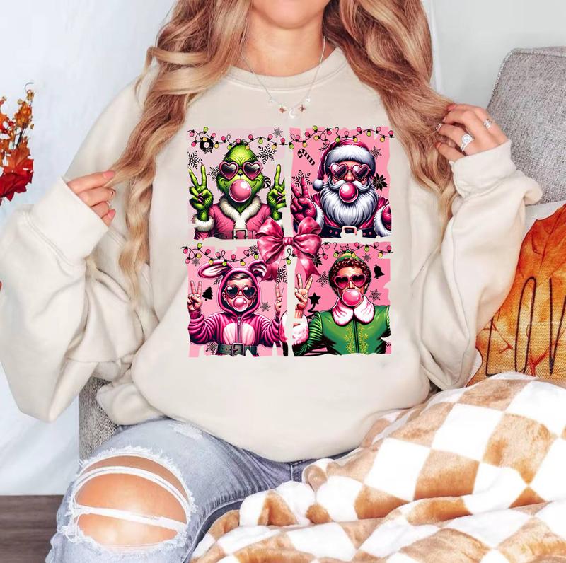 The Boys Of Winter Sweater, Christmas 90â€™s Series Sweater, Pink Christmas Movie Sweater, Christmas Movie Characters Sweater, Funny Holiday Sweater
