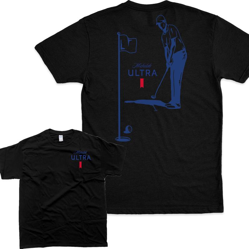 Michelob Ultra Golfing T-Shirt, 2 Side T-Shirt