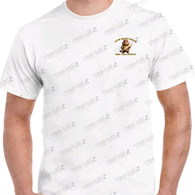How Much Wood Can You Chuck Men's funny T-shirt Menswear Casual humorous