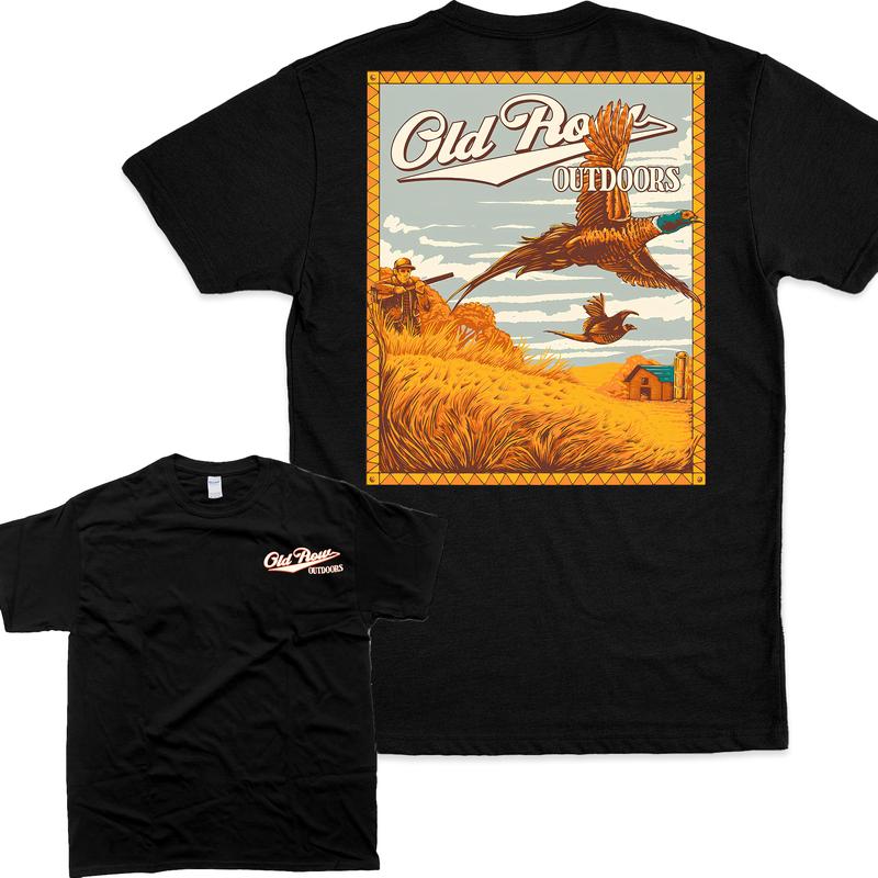 Old Row Outdoor Hunting Pheasant Unisex T-shirt   Casual Menswear Top Classic Man Tee Tshirt Streetwear