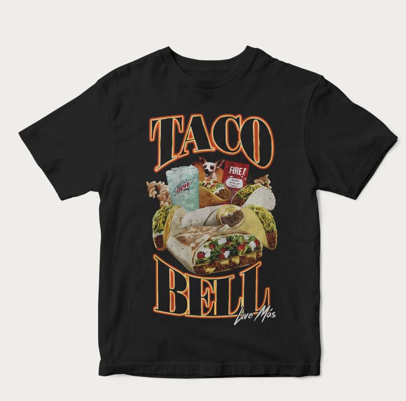 Taco Bell 90'S Bootleg, Unisex Short Sleeves Tee for Men and Women
