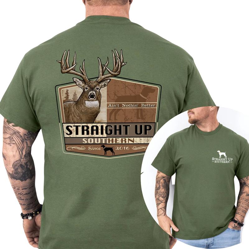 Buck Nothing Better Unisex T-Shirt, Trophy Buck Hunting Shirt, Deer Tshirt, Southern Hunting Gift For Men, Classic Casual Menswear, Soft Cotton Top