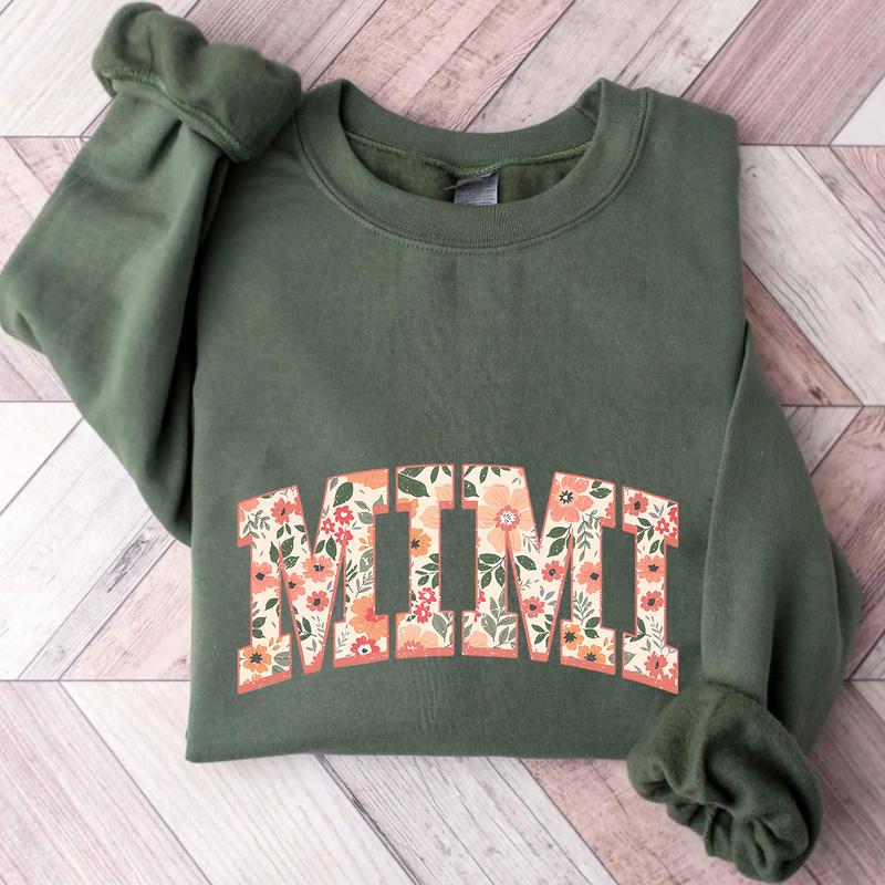Floral Mimi Sweatshirt, Cute Nana Sweatshirt, Mother's Day Gift