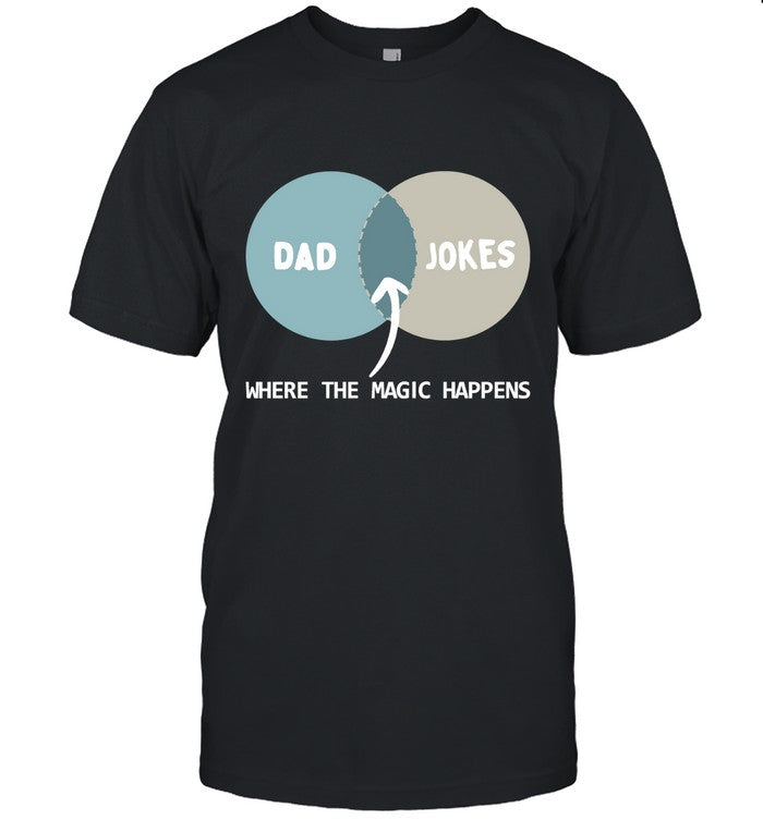 Limited Dad Jokes Where The Magic Happens Shirts