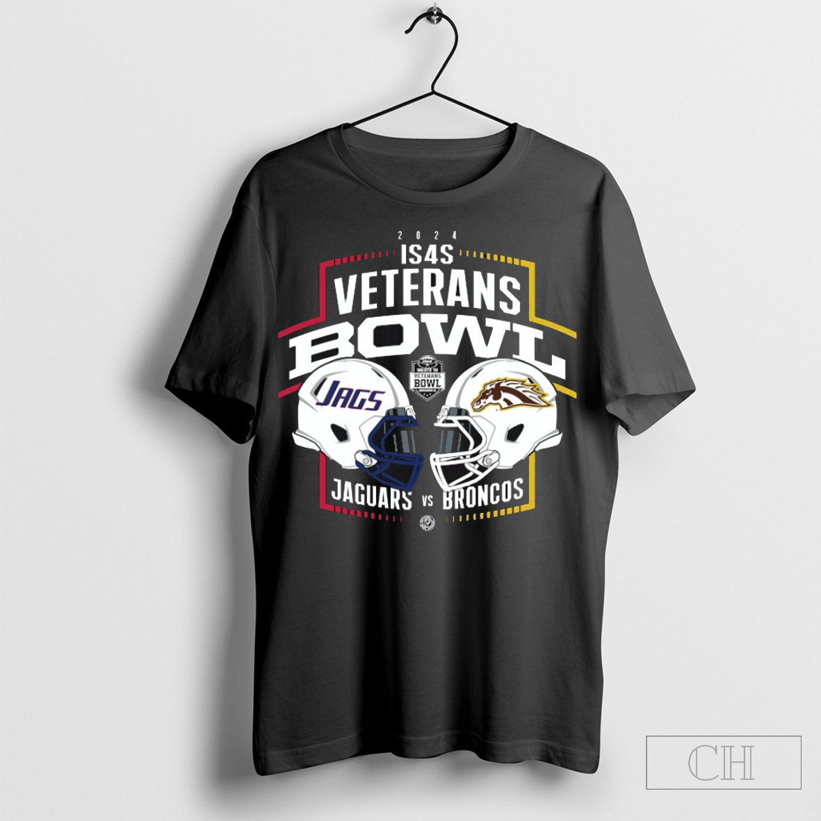 South Alabama Jaguars Vs Western Michigan Broncos 2024 Is4s Salute To Veterans Bowl Head To Head Helmet T Shirt Sweatshirt Cutom Poster Coffee Mugs Or
