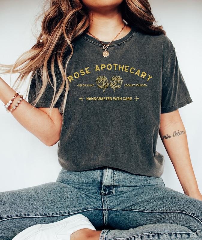 Comfort Colors Rose Apothecary T shirt Locally Sourced Hand Crafted With Care Ew David Shirt Moira Rose Shirt Schitt Creek Shirt - Comfort Colors Unis