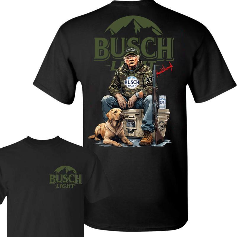Trump Hunting Signature Busch Light Shirt , Trumpp won 47th president Election 2024, Trumpp Supporter, Busch Light Shirt, Trump Hunting With Local Shirt Signature Full Sizes Full Color
