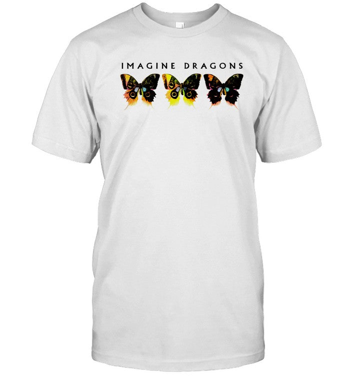 Imagine Dragons Loom Butterfly Tan shirt