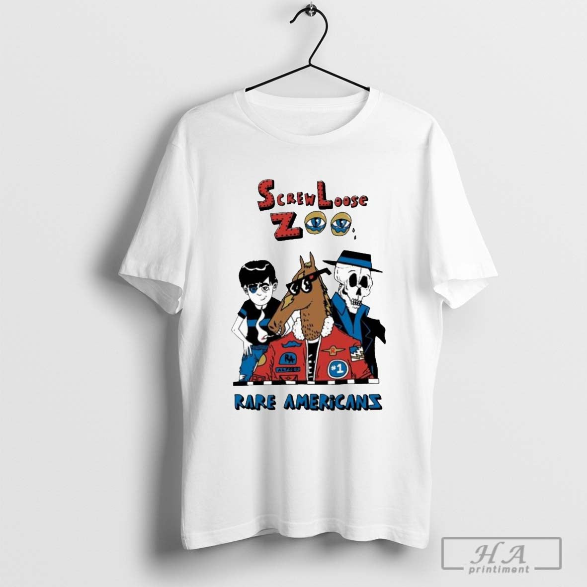 Rare Americans Screw Loose Zoo Brittle Bones Nicky And Pilot Alfred T-shirts