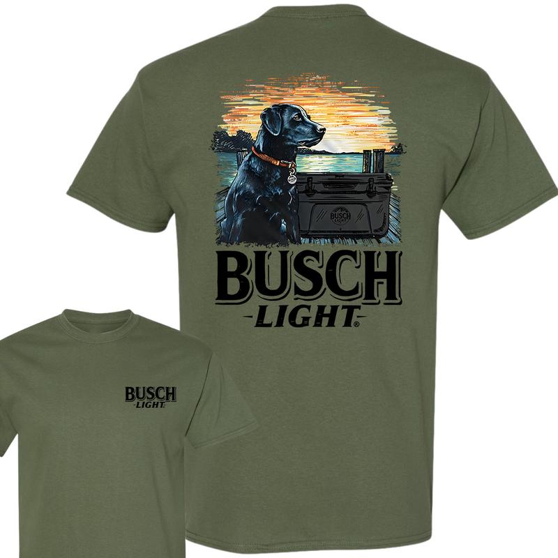 Busch Light Man's Best Friend T-Shirt, 2 Sides T-Shirt, Full Color, Unisex T-Shirt, For Men, For Women