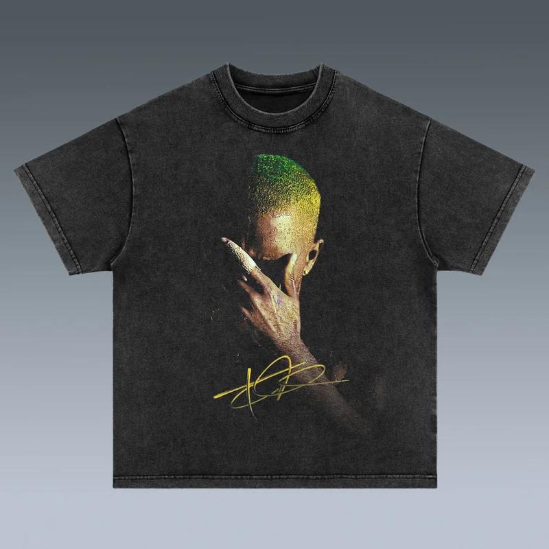 Frank Ocean BLOND Album Cover Vintage Style Short Sleeve Shirt, Gift for Her & Him, Blonded T-Shirt, Unisex Graphic Tee Art Inspired Clothing