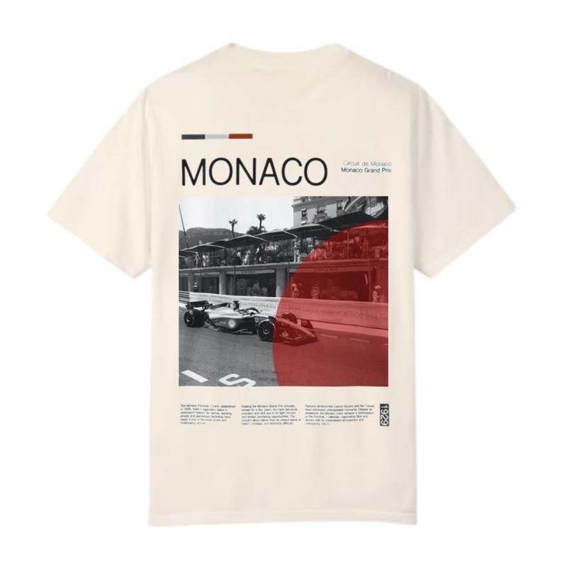 Monaco Formula 1 Monaco T-Shirt, Car Enthusiast T-Shirt, Car Clothing