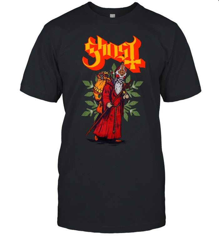 Ghost Papa Noel Glitter Relaxed Fit Girls Limited T Shirt_1