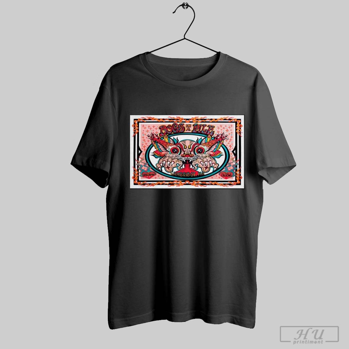 Poster Dogs In A Pile The Sinclair In Cambridge Ma December 13 14 2024 Tour T Shirt