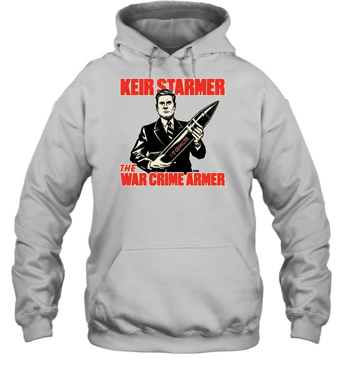 Keir Starmer The War Crime Armer Hoodie