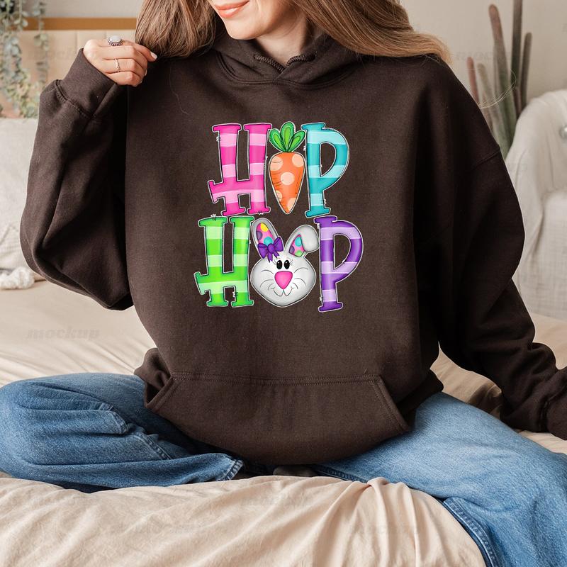 Hip Hop Easter Bunny Sweatshirt, Hoodie, T-shirt, Easter Shirt, Cute Easter Gifts, Peeps Shirt