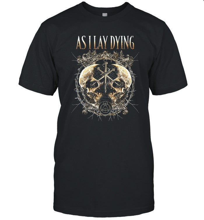 Limited As I Lay Dying Skull Snake Spike T-Shirt