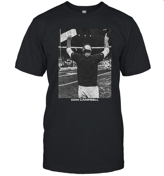 Majestic Threads Dan Campbell Black Detroit Lions Graphic T-Shirt
