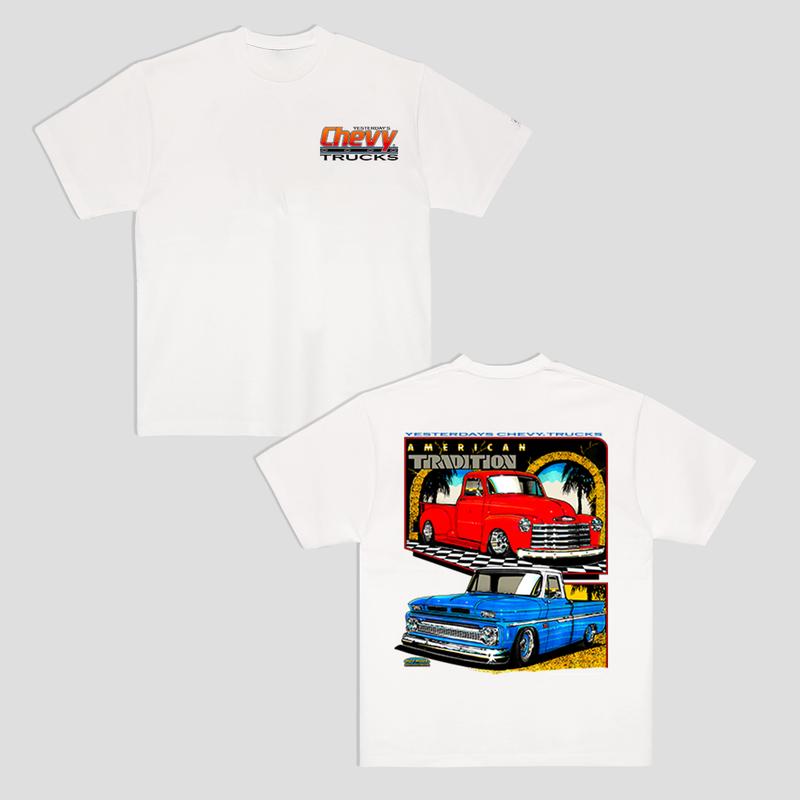 Chevy Yesterday Truck T-Shirt Classic OBS Trucks Menswear