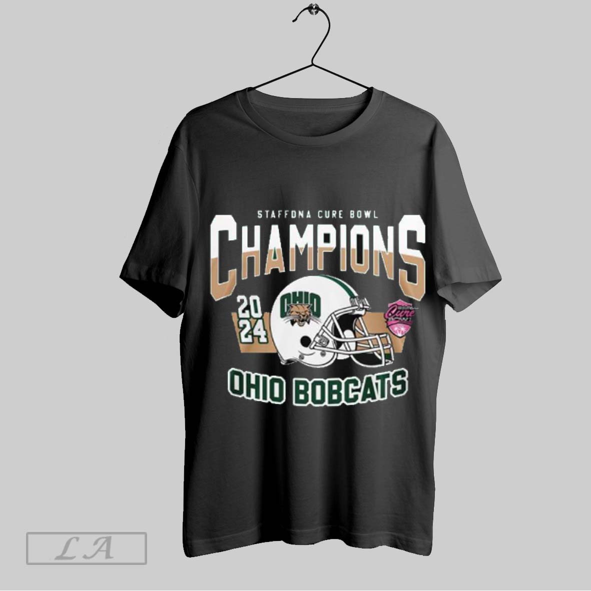 Staffona Cure Bowl Champions 2024 Ncaa Ohio Bobcats T Shirts