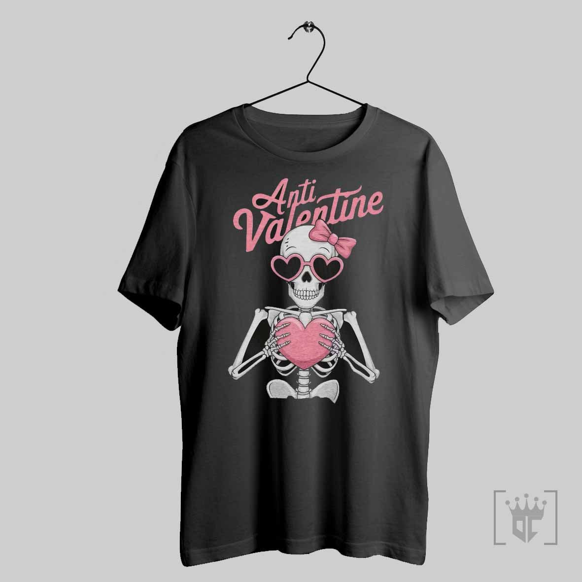 Skeleton Anti Valentines Day T Shirt