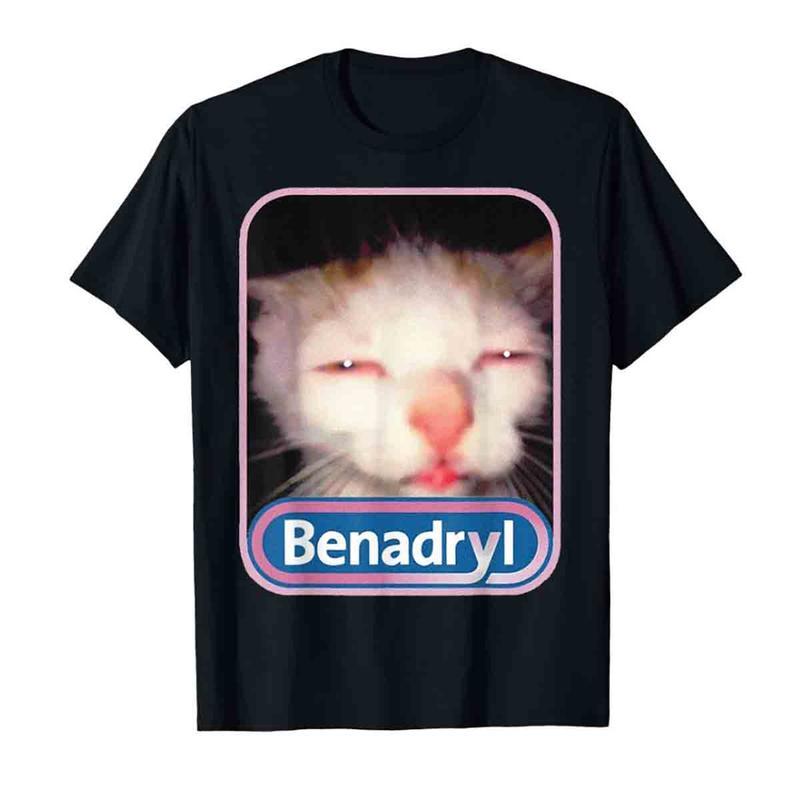 Meme Cat shirt Funny Tee Casual Graphic Shirt Trendy Gift Besties