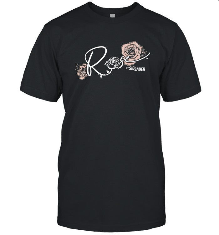 Just Jen Rx Wearing Rose By Sig Sauer shirt