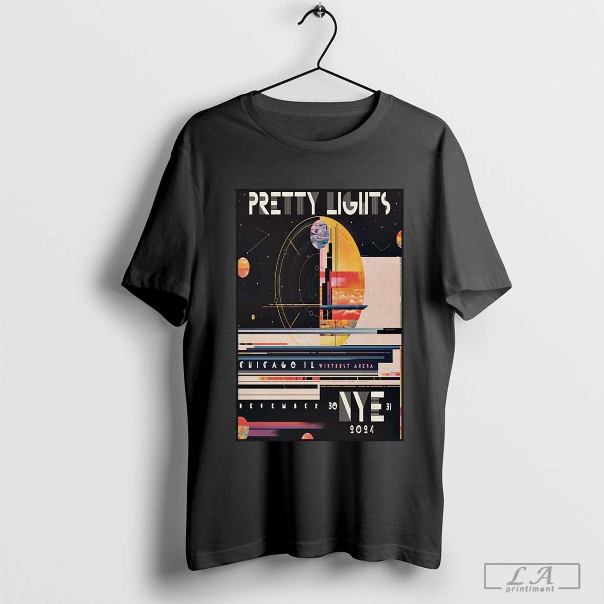 Pretty Lights New Yearâ€™s Run On Dec 30-31 2024 At Wintrust Arena in Chicago IL Poster Shirt