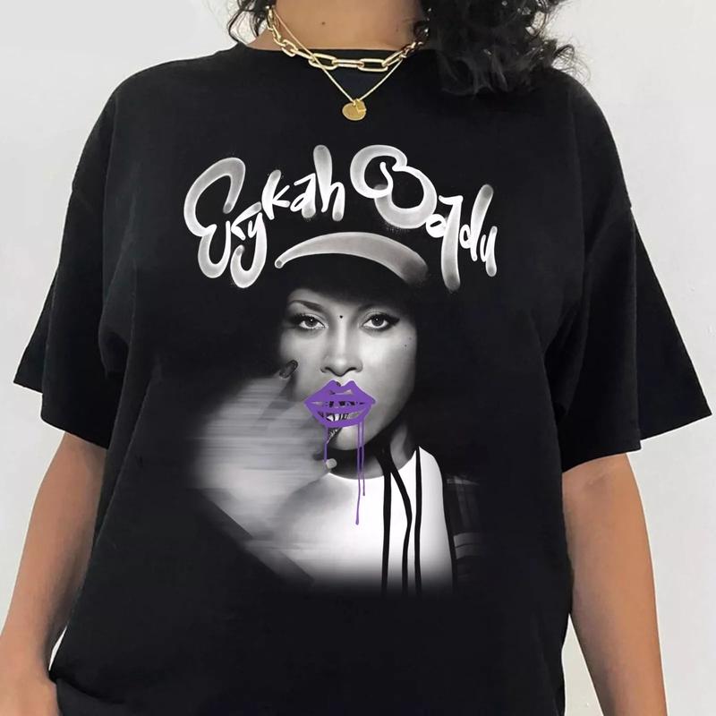 Erykah Badu Signature Gift Family Men All Size T-Shirt 1DS396 Cotton Fit Cotton Fit