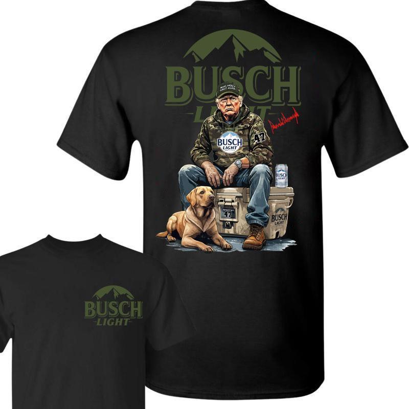 Busch Light Trump  2 Sided T-shirt , Perfect for Outdoorsmen, Perfect For Beer Enthusiasts And Casual Outings, Unisex for Men and For Women