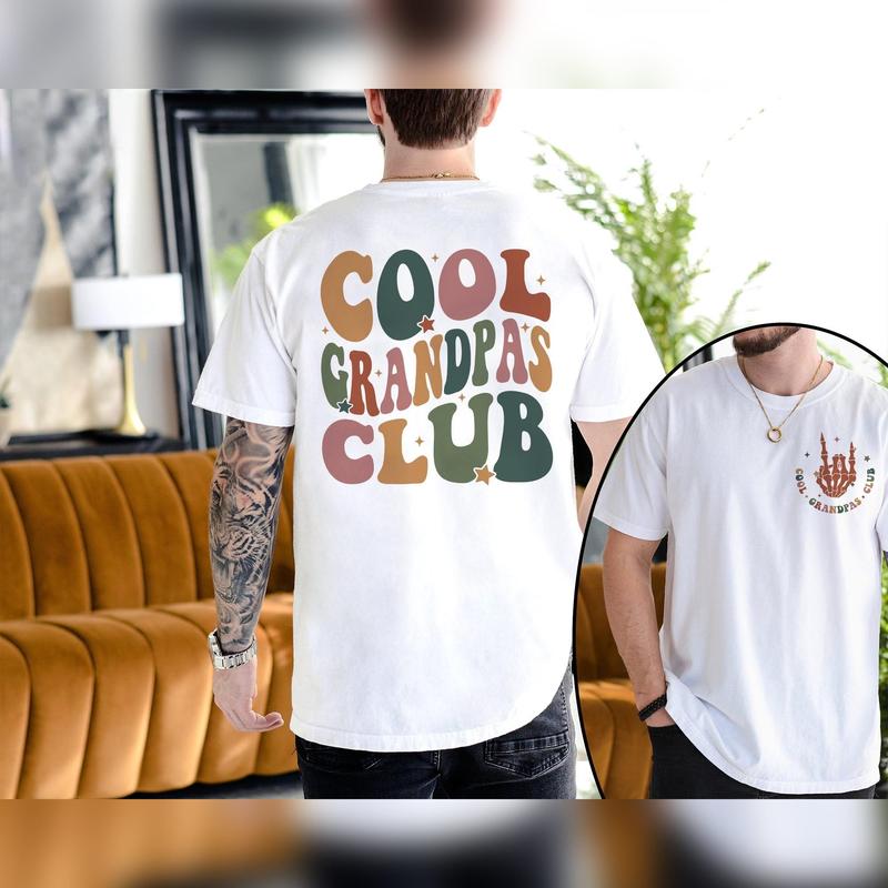Cool Grandpas Club T-Shirt, Grandpa T-Shirt, Grandpa Shirt, Gift For Grandpa, Fathers Day Gifts, Grandpa Gift, Cool Grandpa Shirt