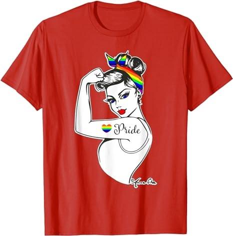 LGBT Girl Power Heart LGBT Flag LGBT Pride Month Gay Pride T-Shirt