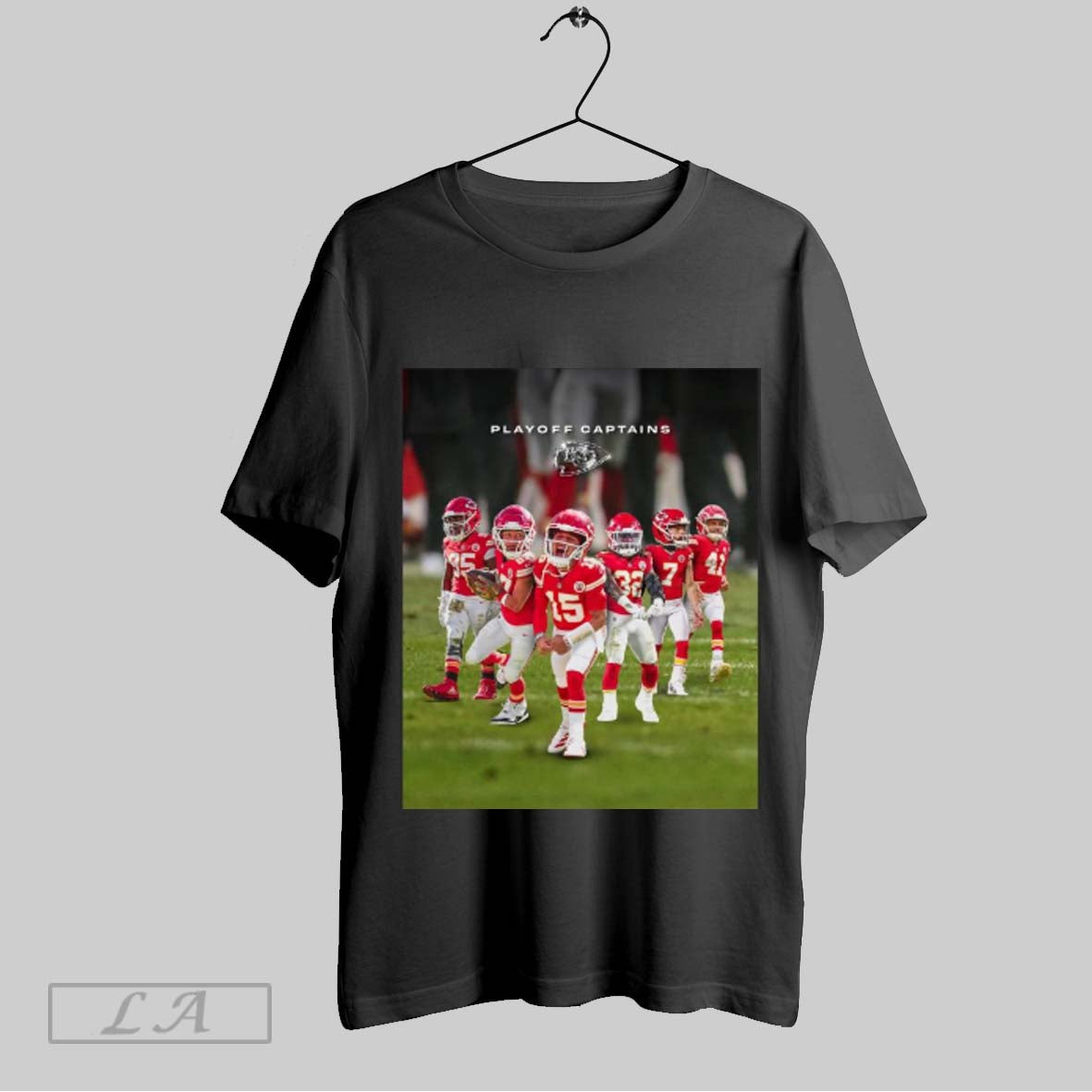 Poster Kansas City Chiefs 2024 Playoff Captains Travis Kelce Patrick Mahomes Ii Harrison Butker James Winchester T Shirt