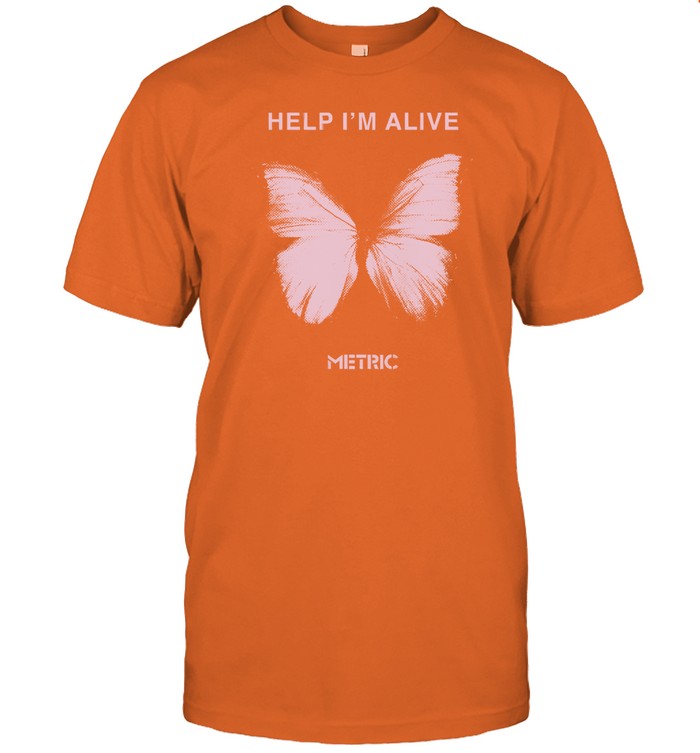 Help I'm Alive Butterfly Metric Shirt