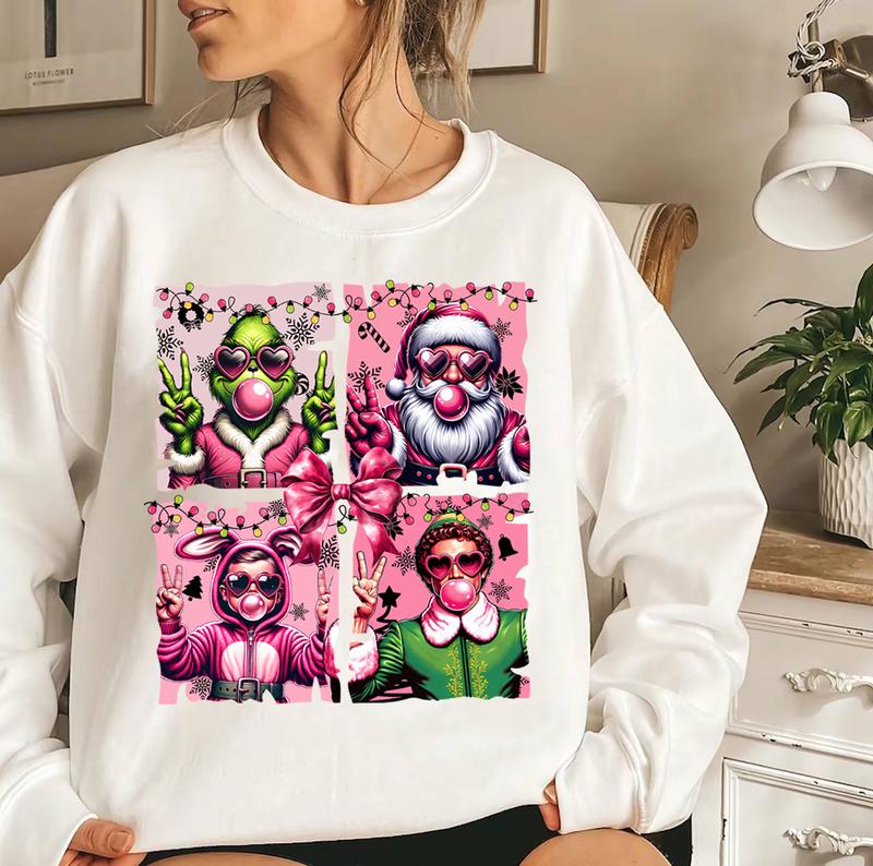 The Boys Of Winter Sweater, Christmas 90Ã¢â‚¬â„¢s Series Sweater, Pink Christmas Movie Sweater, Christmas Movie Characters Sweater, Funny Holiday Sweater