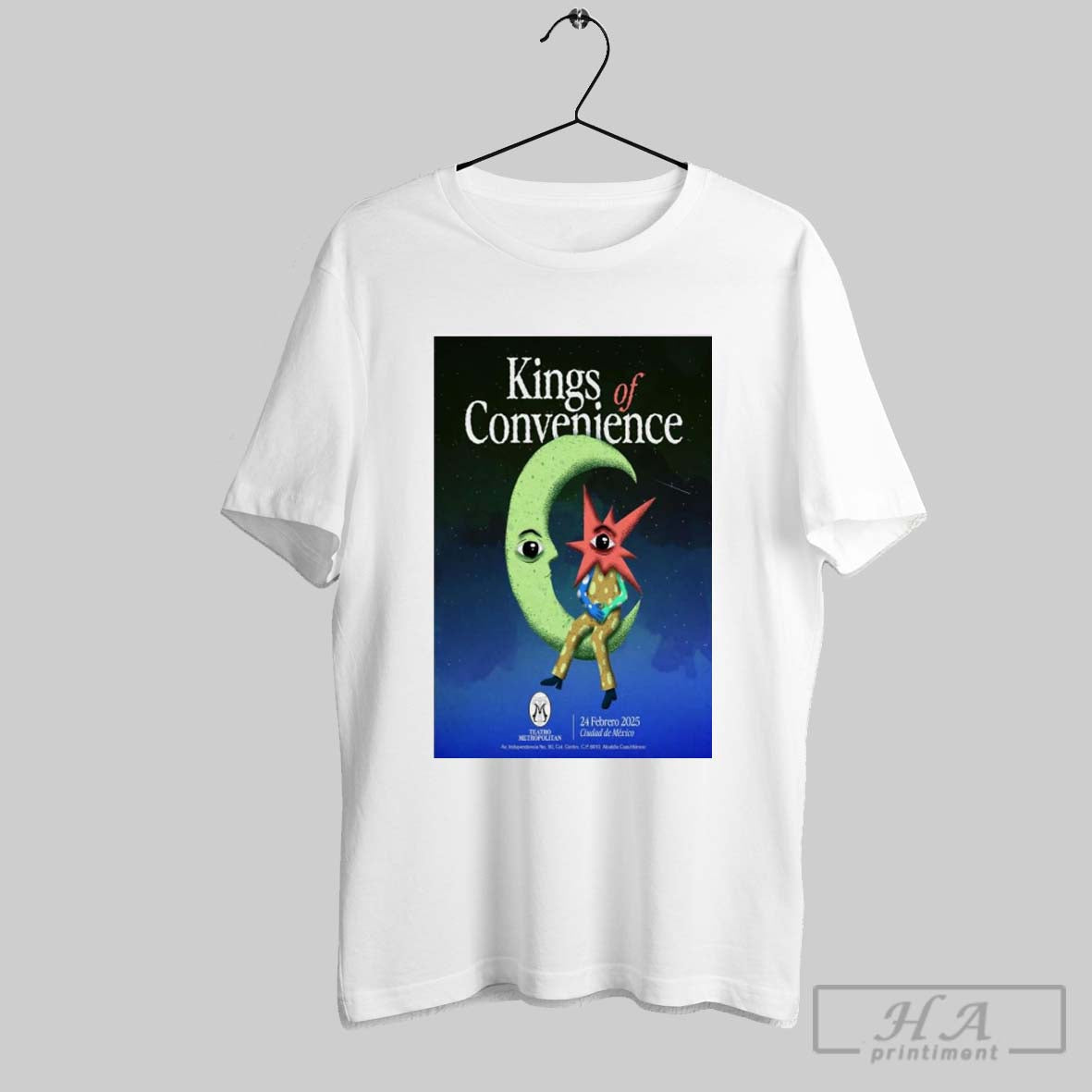 Poster Kings Of Convenience February 24 2025 Teatro Metropolitan Mexico T Shirt