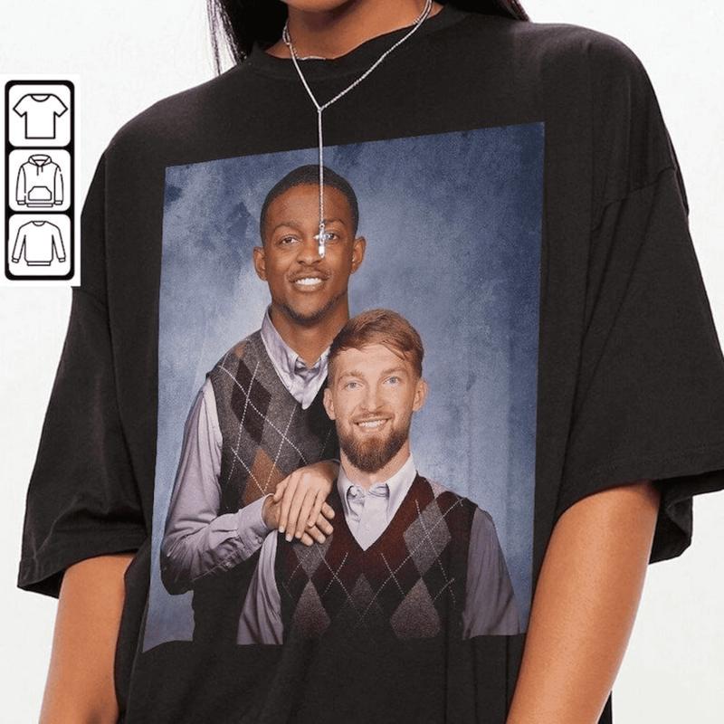 Domantas Sabonis De'aaron Fox Sacramento Basketball Shirt, Kings Step Bros Funny Unisex T-Shirt, Basketball Fan Gift, T-Shirt For Men, For Women