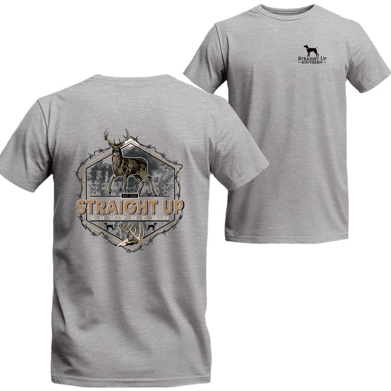 Straight Up Southern Deer Hunting T-Shirt, Unisex T-shirt For Men, For Women, Best choice, Menswear Top, Beer Shirt Underwear Tshirt