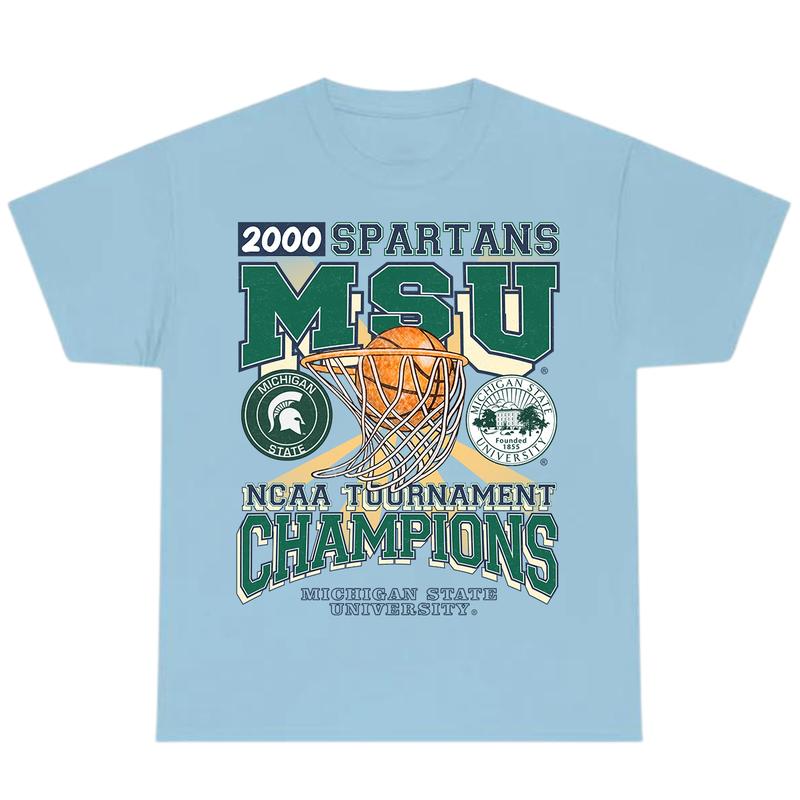 Michigan State University, T-Shirt, MSU Spartans Tournamen T-Shirt, Full Color T-Shirt, Unisex T-Shirt, For Men, For Women billabongshirts