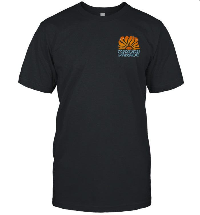 2024 Mayday Parade Sunset Black T-Shirt Limited
