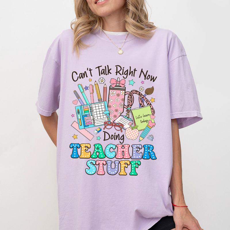 CanÃ¢â‚¬â„¢t Talk Right Now Doing Teacher Stuff T-shirt, Teacher Shirt, Funny Teacher Tee, Retro Teacher Shirts, Teacher Appreciation Gifts, Back To School S