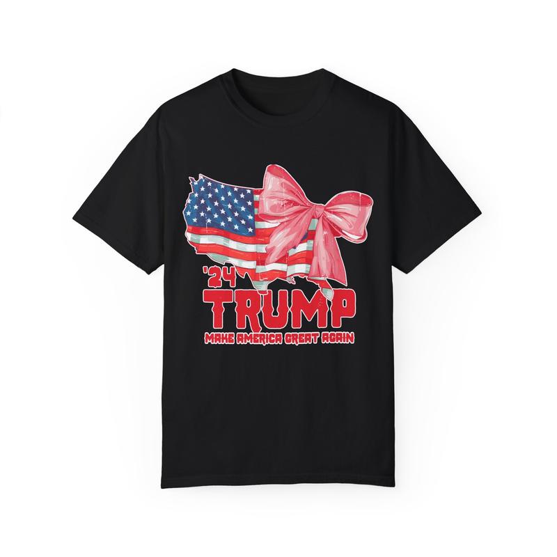 Trump Tee Trump T-shirt  MAGA Trump 2024 Size up for . Top Womenswear, trump shirts for sale Casual Shortsleeve Comfort Tshirt