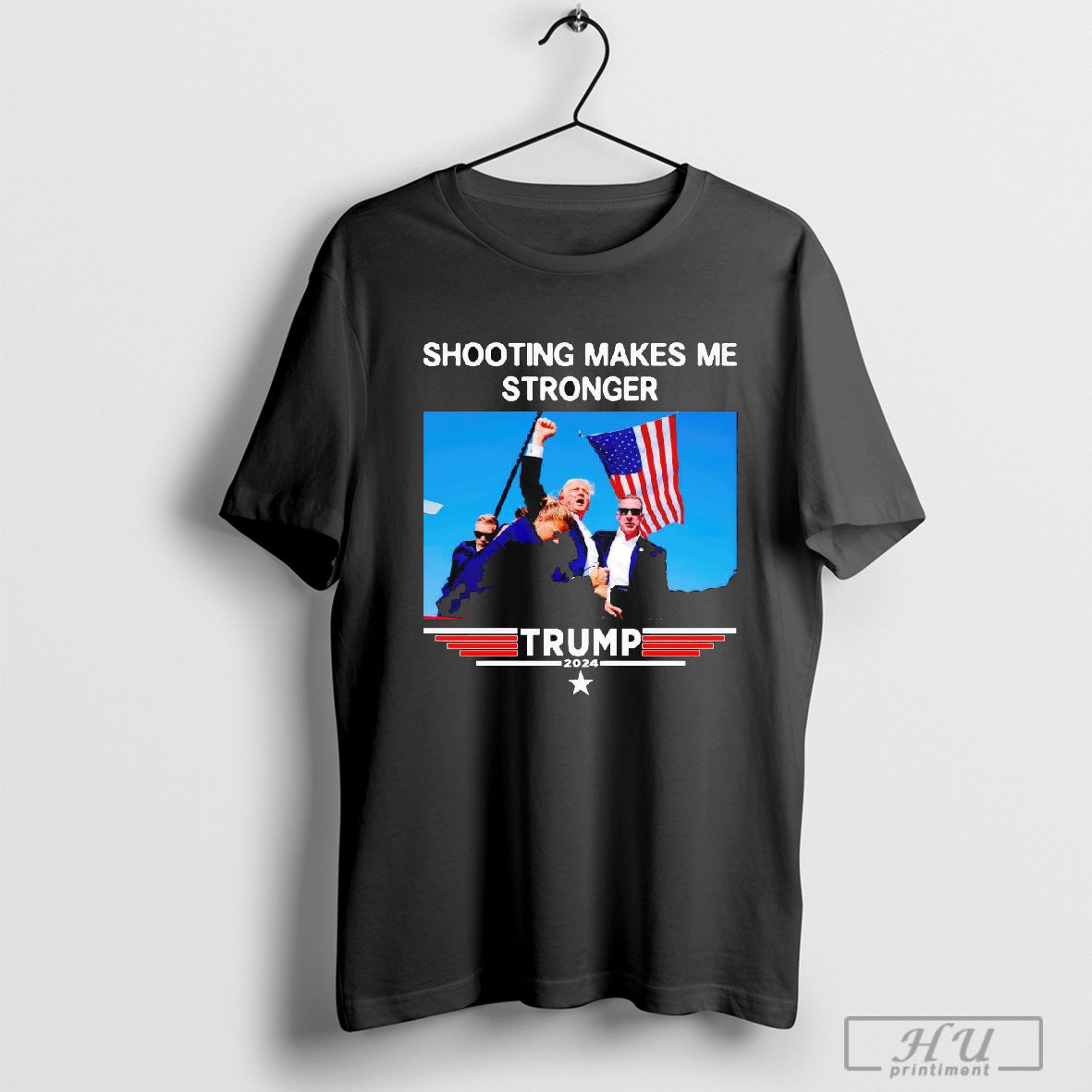Shooting Makes Me Stronger Trump 2024 T-Shirt