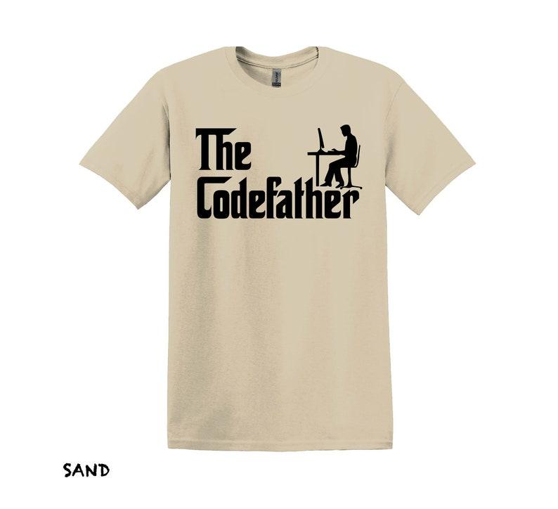Coding Shirt, The Codefather Programmers T-shirt, Graphic for Software Engineers, Unique Unisex Tee, Engaging Coder Fashion Gift