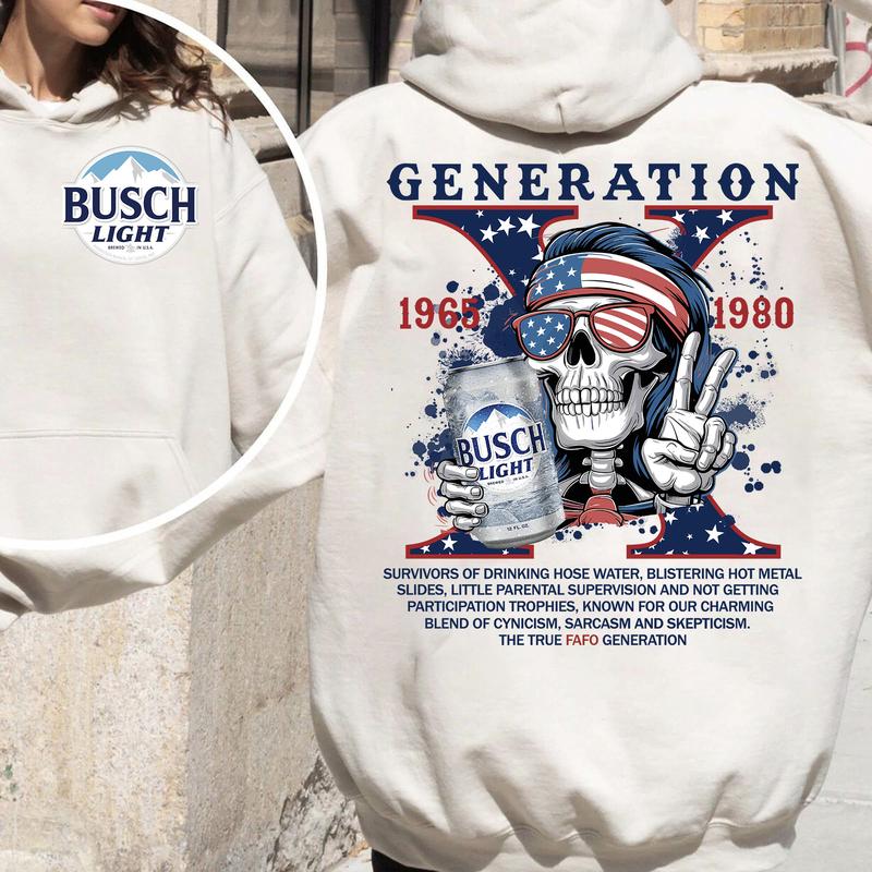 Gen X BusDrink Shirt, Generation X FAFO shirt Two Side Shirt,  Gen X Fafo Shirt Generation X T Shirt, GenX Shirt - Casual Fit
