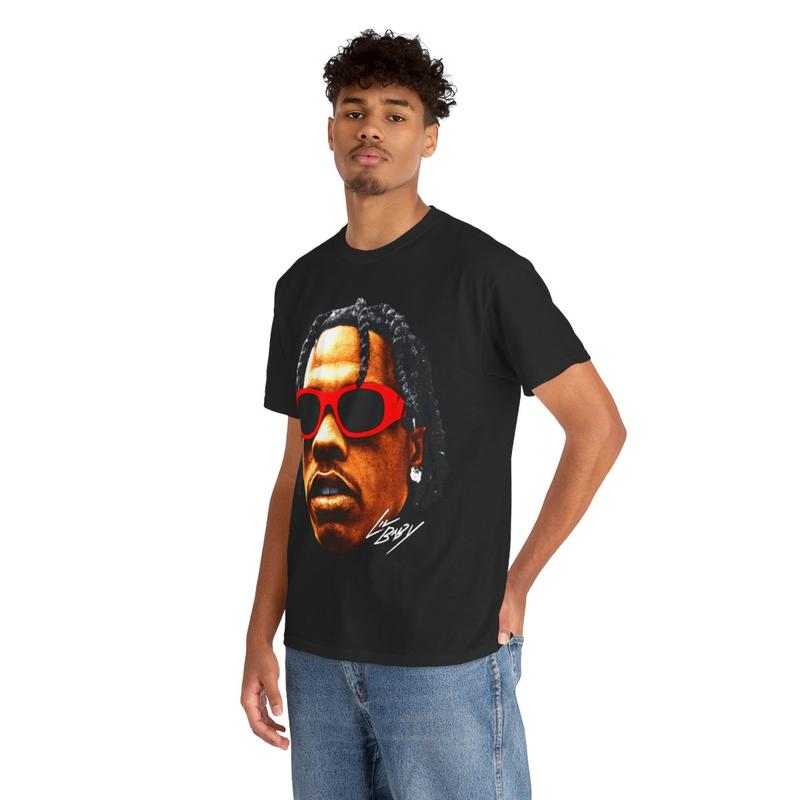 Lil Baby Vintage Rap Tee, Hip Hop Graphic Print T-Shirt, Merch T Shirt Lil Baby Oversized Casual Tee Shirt, 100% Heavy Cotton Shirt Classic Fabric Men