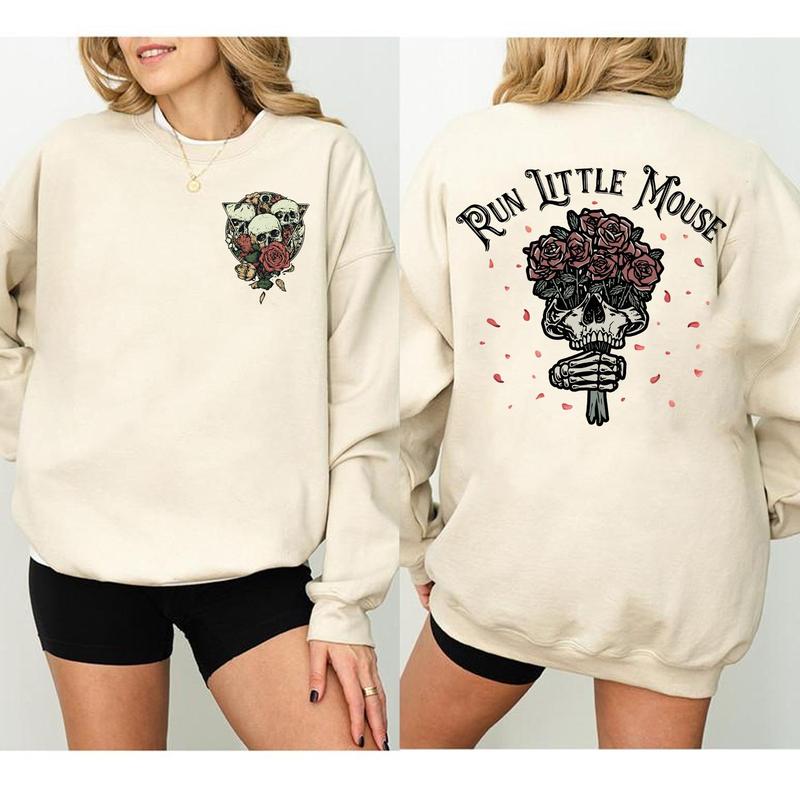 Run Little Mouse Sweatshirt, Haunting Adeline Zade Meadows Shirt, Dark Romance Merch, Booktok Shirt, Smut Reader, Book Lover Gifts for Her, T-Shirt, C