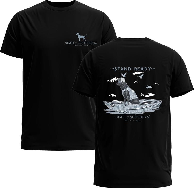 Stand Ready Outdoors Dogs Hunting Unisex T-shirt For Men & Women - Dog Lovers Shirt - Gildan 5000 Graphic Tee, Heavy Cotton, Menswear Top