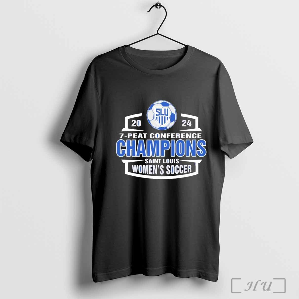 Saint Louis Womenâ€™s Soccer 2024 7 Peat Conference Champions Shirt
